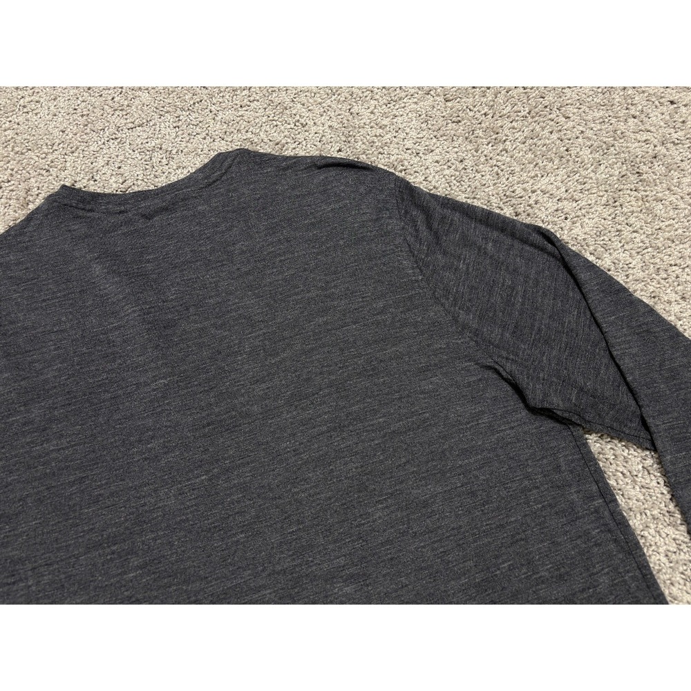 ICEBREAKER T-Shirt Cool Lite Long Sleeve Base Layer Tee Gray Performance Mens XL - Picture 8 of 15